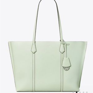 NWT Tory Burch Perry Triple Compartment Tote in Meadow Mist